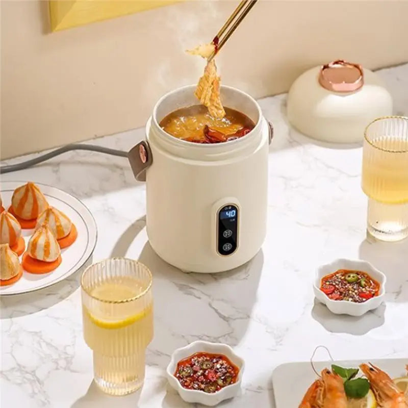 ABKB Mini Rice Cooker Portable Travel Electric Kettle Small Household Hot Pot Cooking Function For Noodles Soup Boiling Water