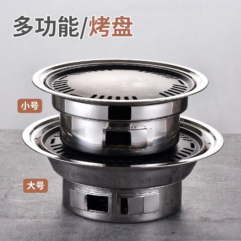 Portable Non-Stick Charcoal BBQ Grill