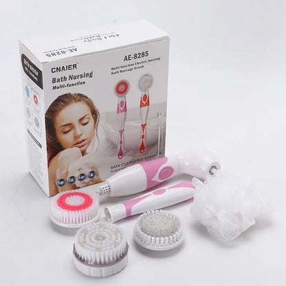 4-in-1 Long Handle Electric Bath Brush