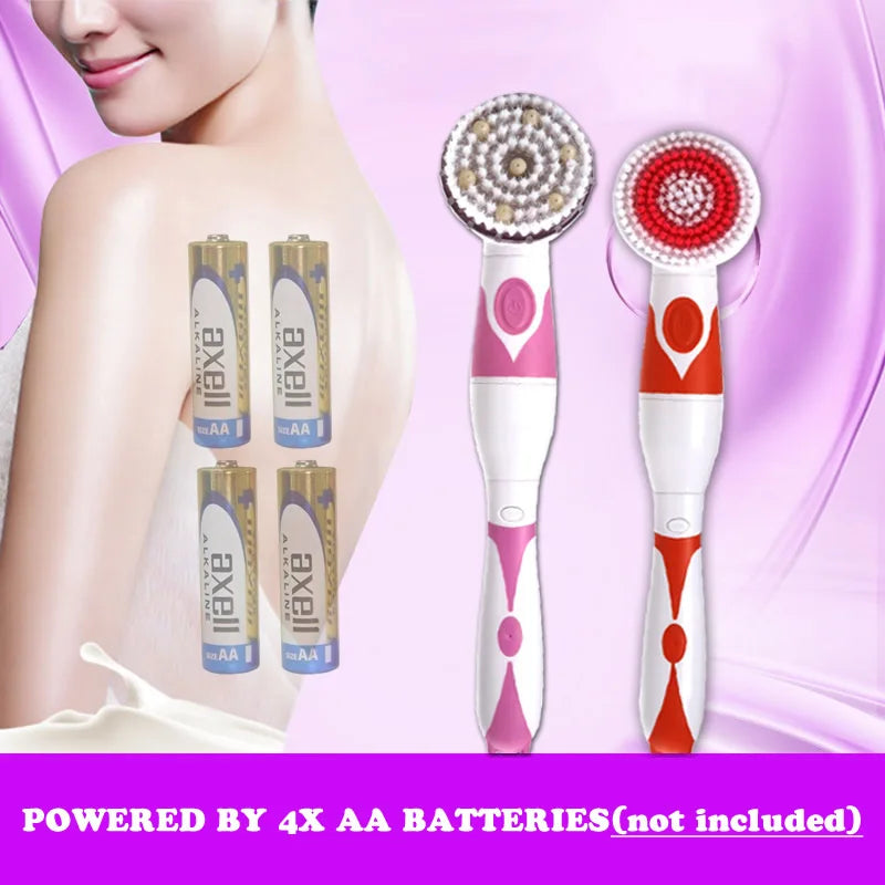 4-in-1 Long Handle Electric Bath Brush