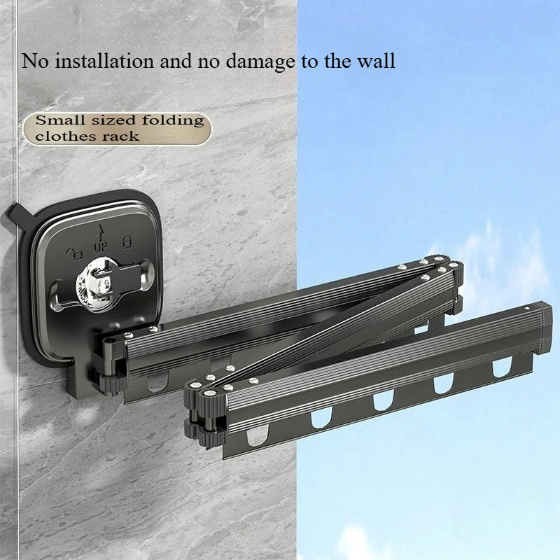 Retractable Wall-Mount Drying Rack