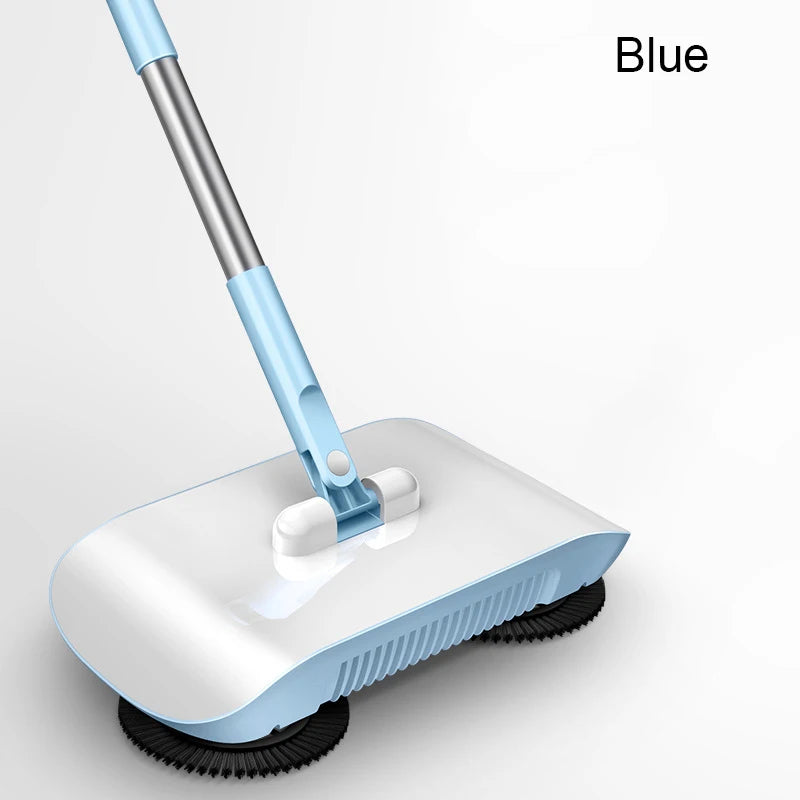 2-in-1 Push Broom & Mop Sweeper