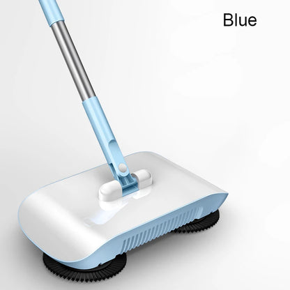 2-in-1 Push Broom & Mop Sweeper