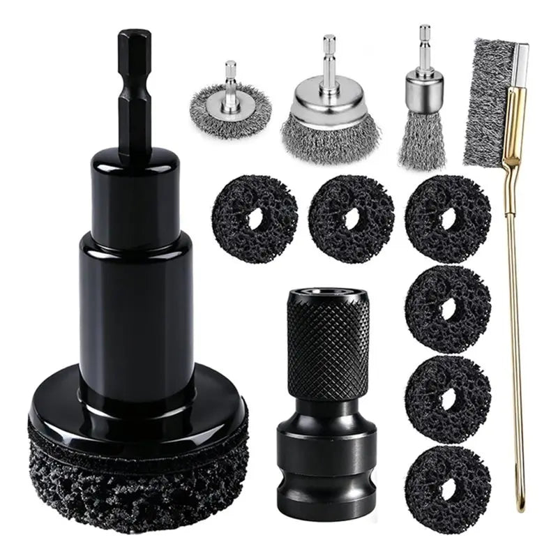 12-Piece Wire Wheel Hub Cleaning Kit