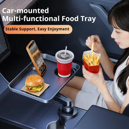 Swivel Car Cup Holder Tray Table