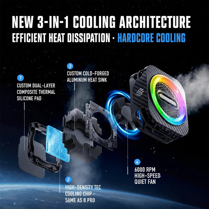 Red Magic Magnetic Phone Cooler