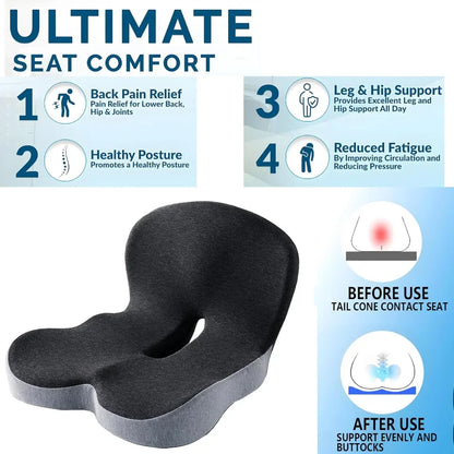 Memory Foam Lumbar Support Cushion