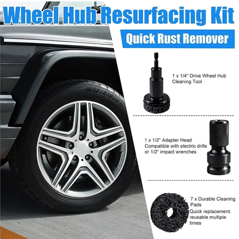 12-Piece Wire Wheel Hub Cleaning Kit