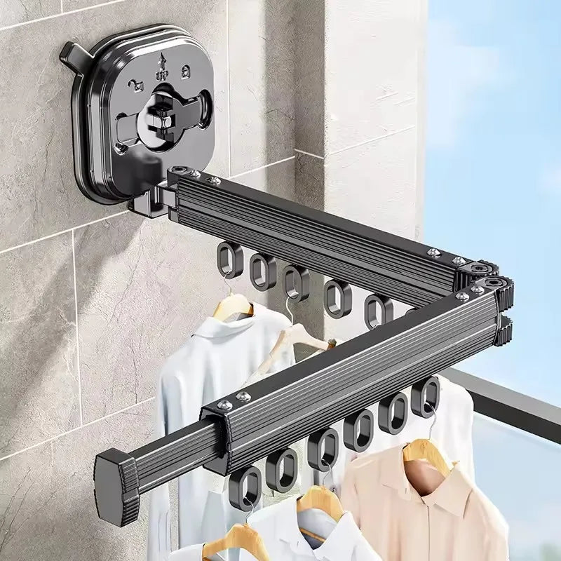 Retractable Wall-Mount Drying Rack