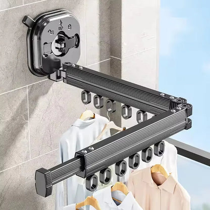 Retractable Wall-Mount Drying Rack