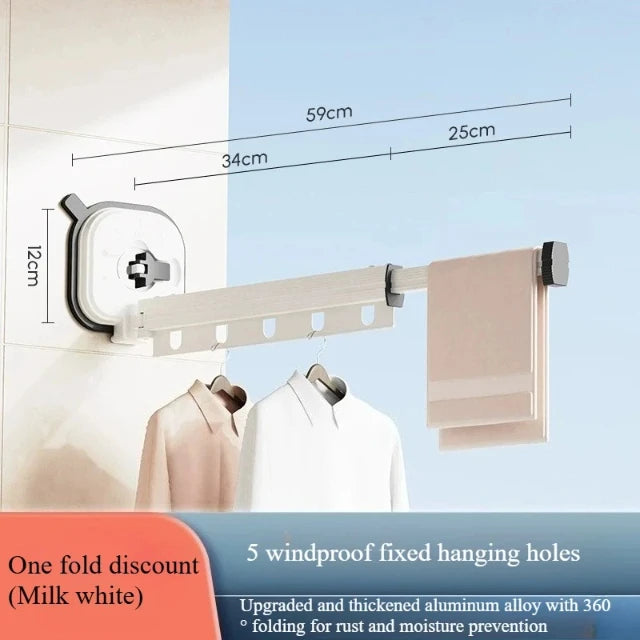 Retractable Wall-Mount Drying Rack