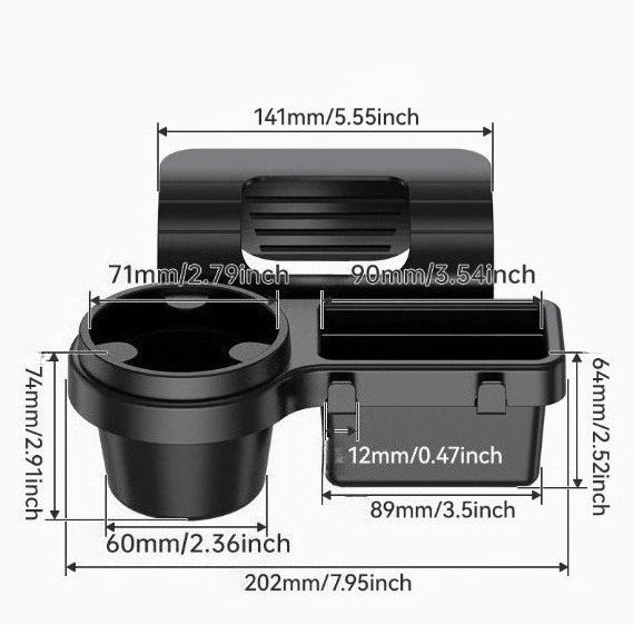 4-in-1 Car Window Storage Rack
